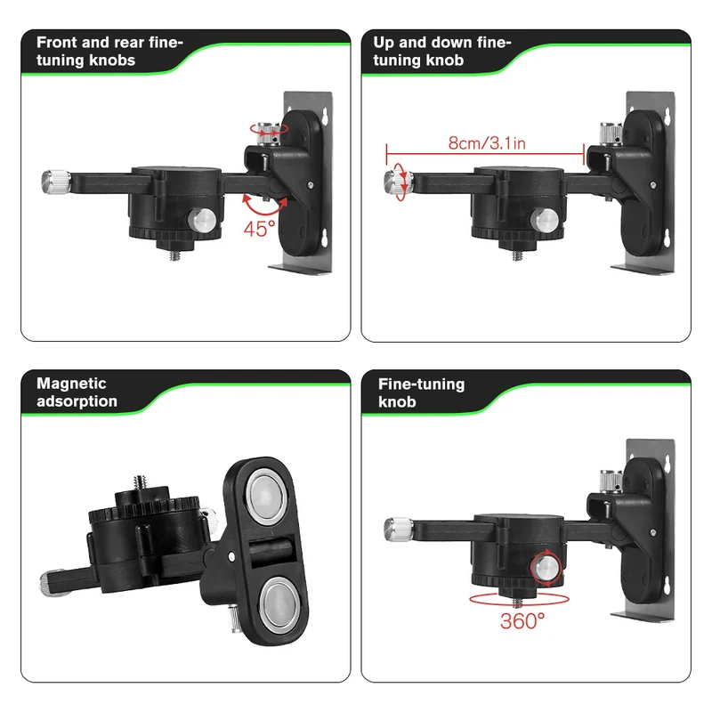 ONEVAN LK-804 Pro 16-Line 4D Green Laser Level | Self-Leveling | 360° Swivel Head with Tripod