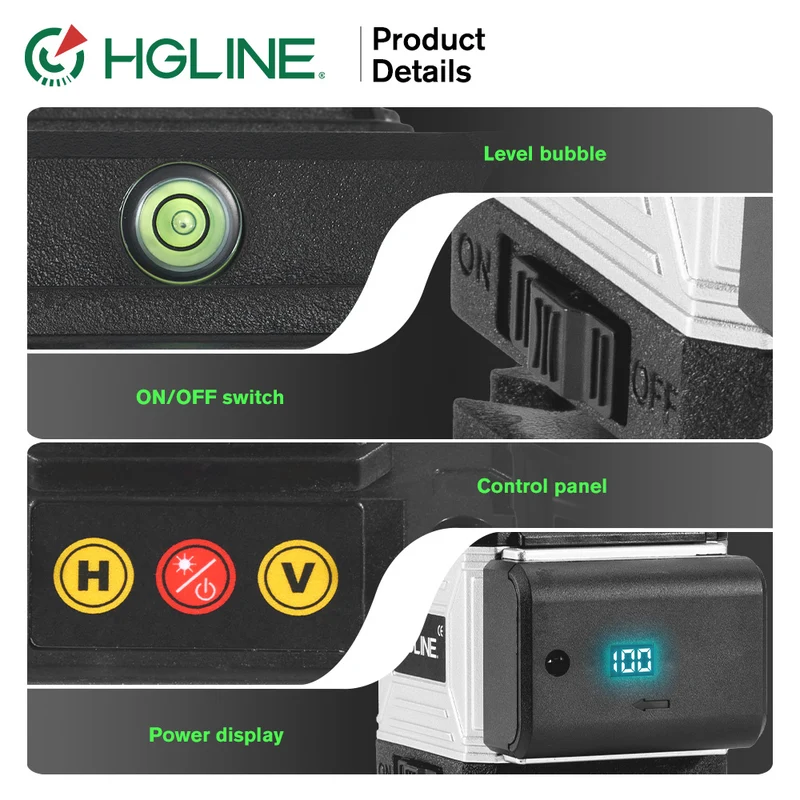 ONEVAN LK-804 Pro 16-Line 4D Green Laser Level | Self-Leveling | 360° Swivel Head with Tripod