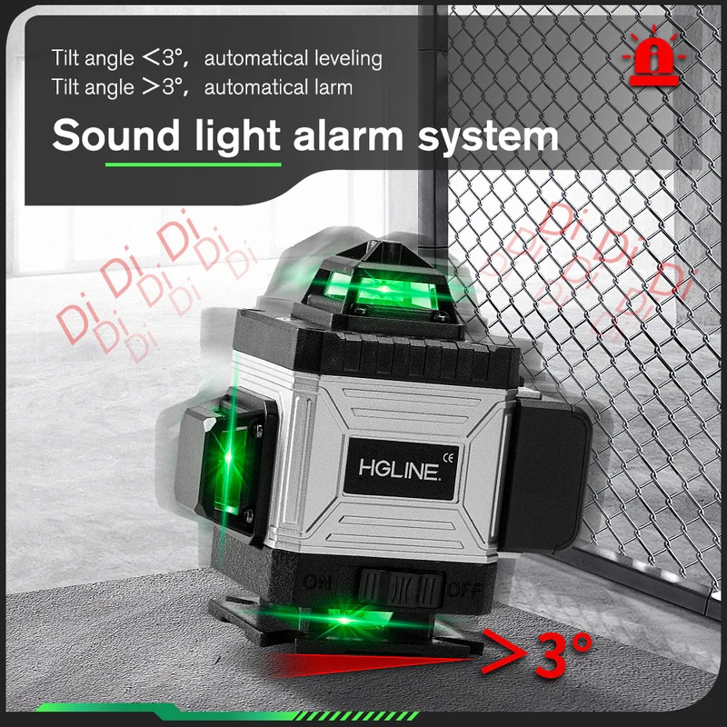 ONEVAN LK-804 Pro 16-Line 4D Green Laser Level | Self-Leveling | 360° Swivel Head with Tripod