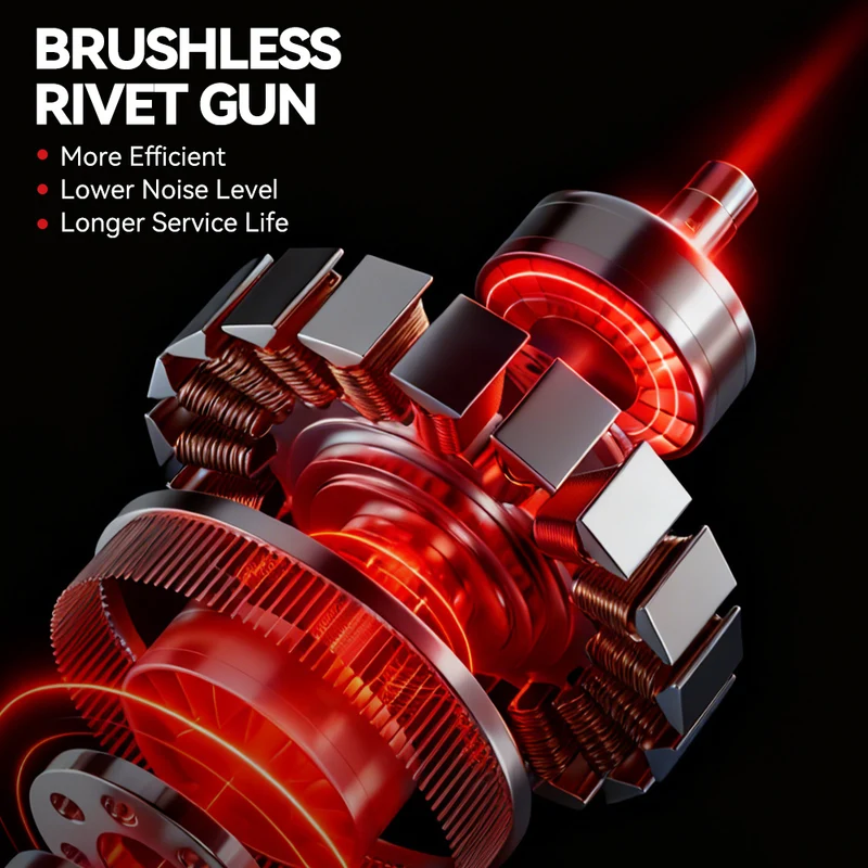 ONEVAN 2.4–4.8mm Cordless Rivet Gun Tool | For Makita 18V Battery