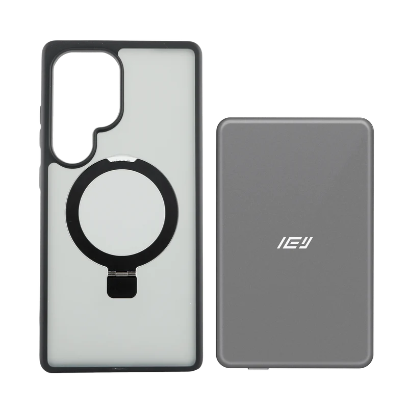 Combo MagSafe Samsung – Funda Ring & Batería Inalámbrica Ultrafina 5000 mAh