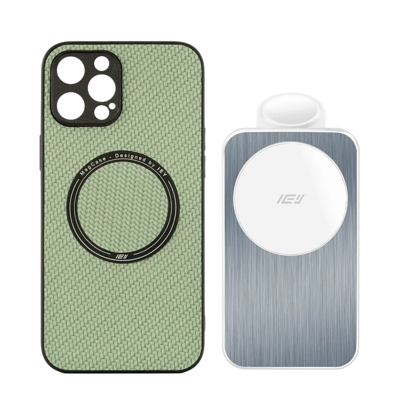 Combo MagSafe – Funda Carbon & Estación de Carga 3 en 1 Plegable