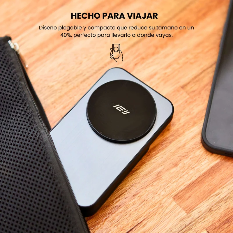 Combo MagSafe – Funda Transparente & Estación de Carga 3 en 1 Plegable