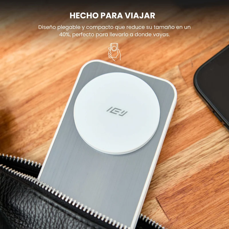 Combo MagSafe – Funda Transparente & Estación de Carga 3 en 1 Plegable