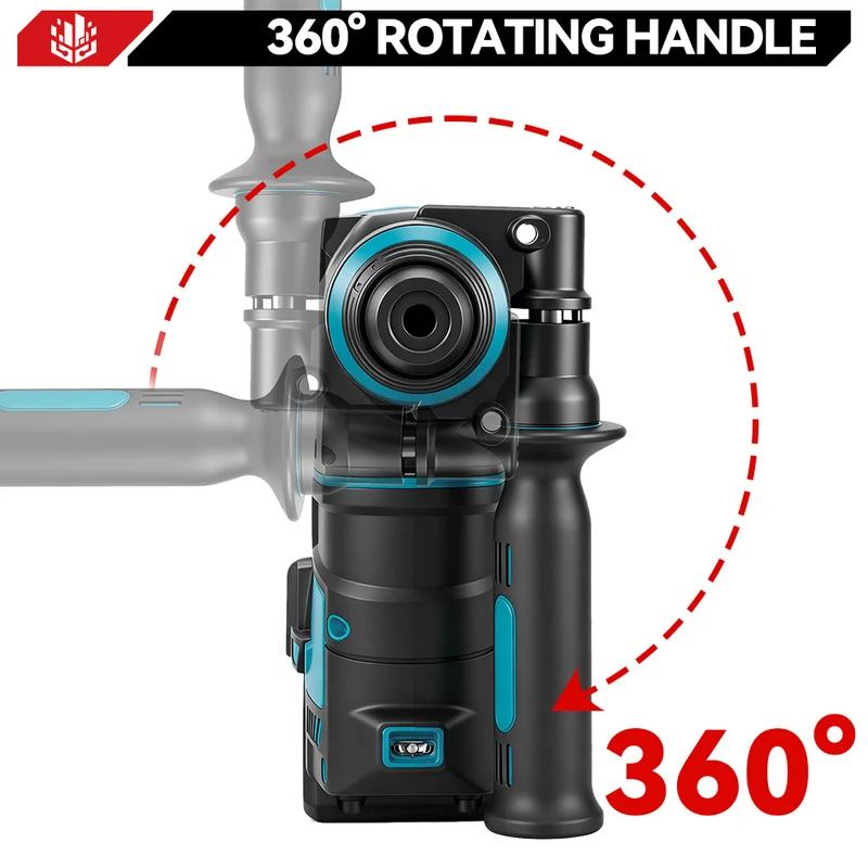ONEVAN 24mm Brushless Rotary Hammer Drill - Concrete & Wood Drilling | For Makita 18V Battery