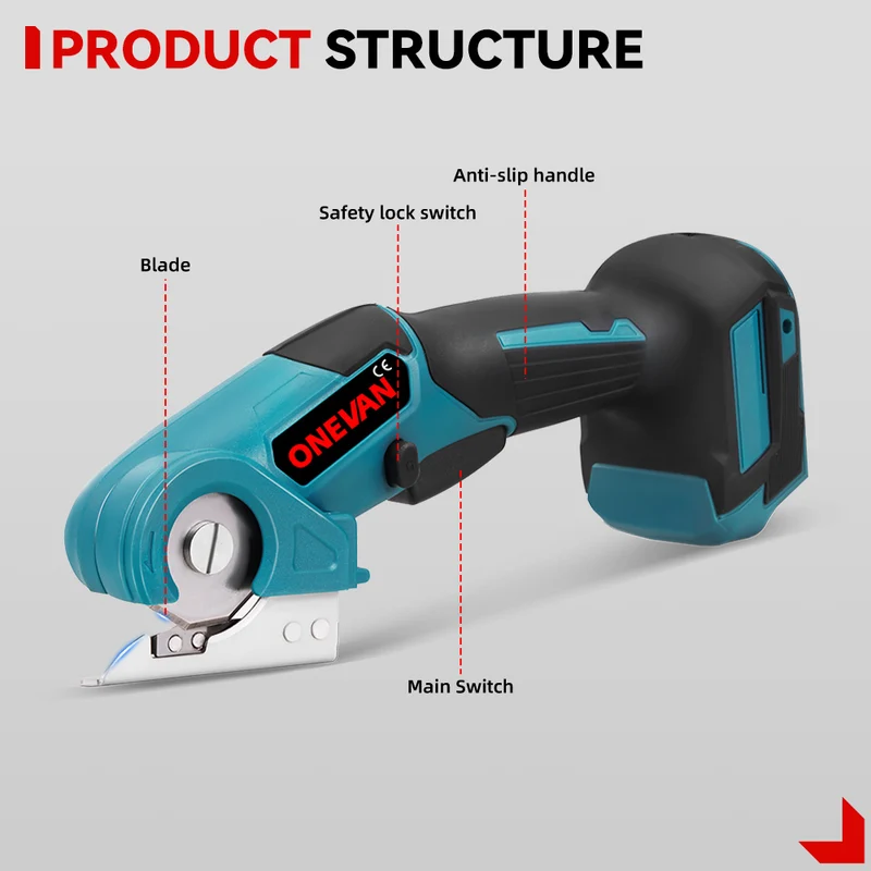 ONEVAN Multipurpose Electric Cordless Scissors | For Makita 18V Battery