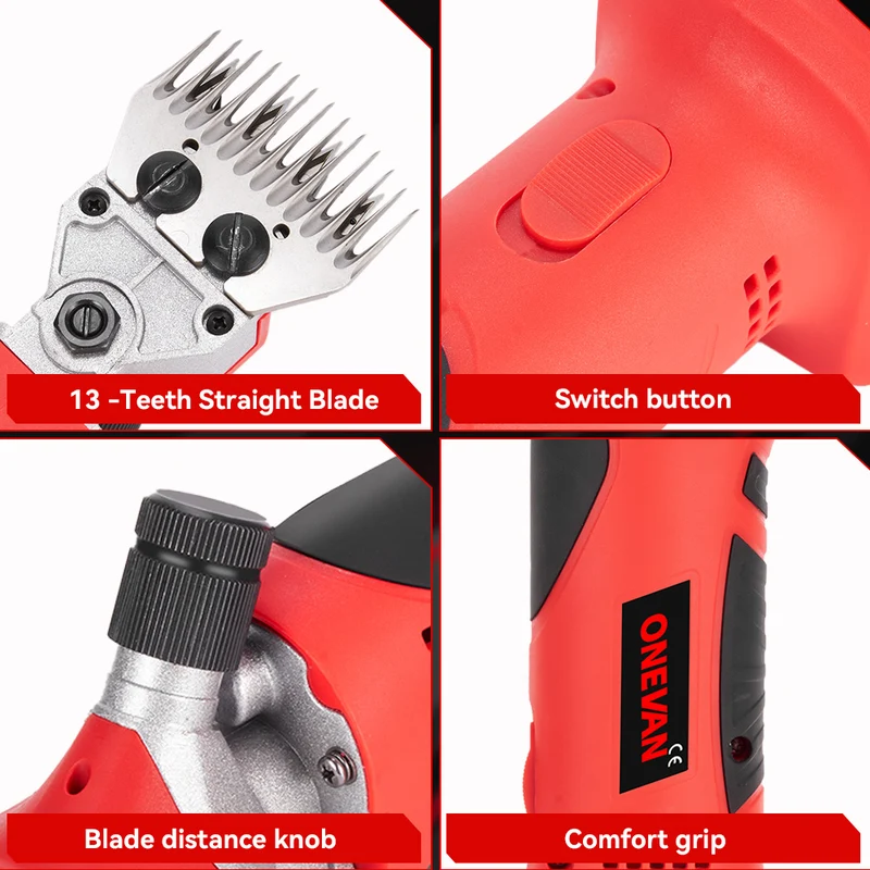 ONEVAN 550W Cordless 13 Teeth Sheep Shears | For Makita 18V Battery