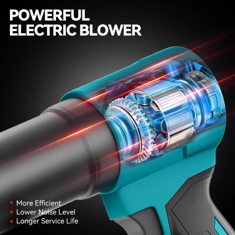 ONEVAN Brushless Ducted Turbo Fan Cordless High-Pressure Snow Blower | For Makita 18V Battery