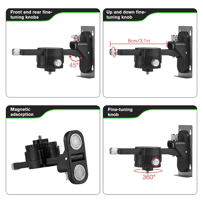 ONEVAN LK-804 16-Line 4D Green Laser Level | Self-Leveling | 360° Swivel Head