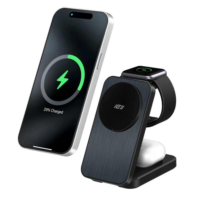 MagCharger - Cargador Inalámbrico Plegable 3 en 1