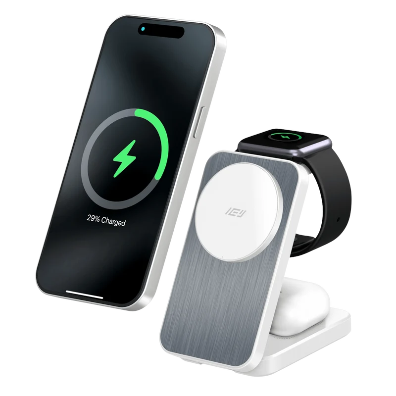 MagCharger - Cargador Inalámbrico Plegable 3 en 1