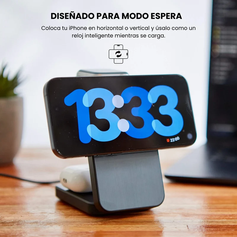 MagCharger - Cargador Inalámbrico Plegable 3 en 1