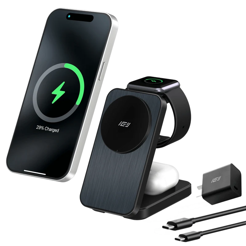 MagCharger - Cargador Inalámbrico Plegable 3 en 1