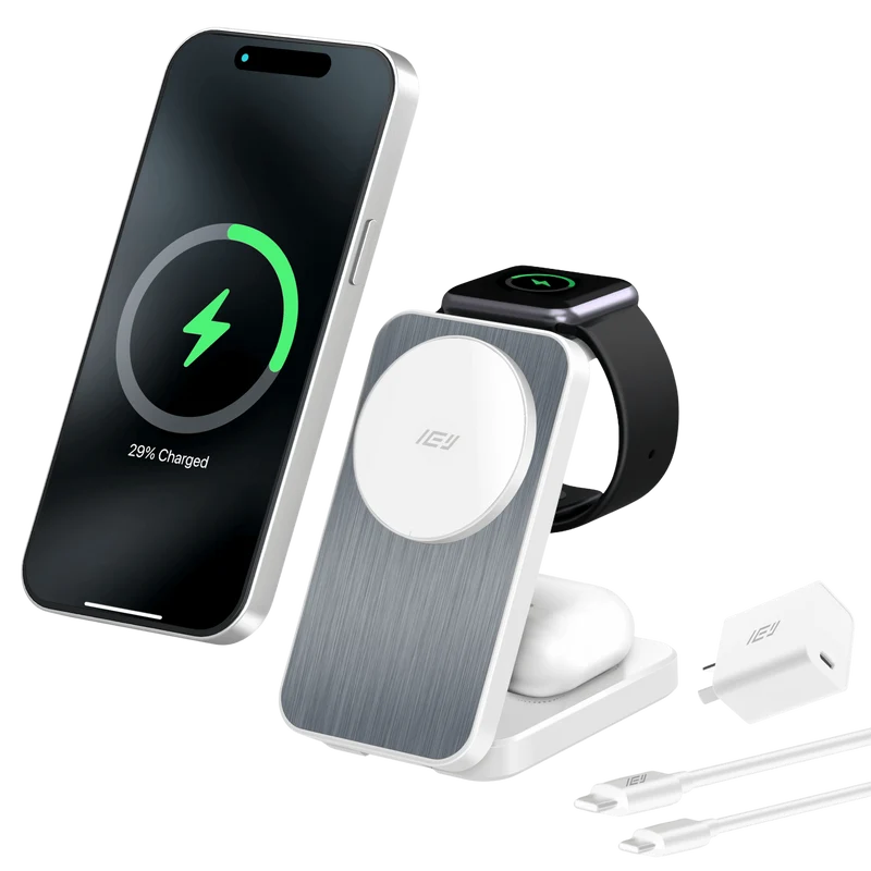 MagCharger - Cargador Inalámbrico Plegable 3 en 1