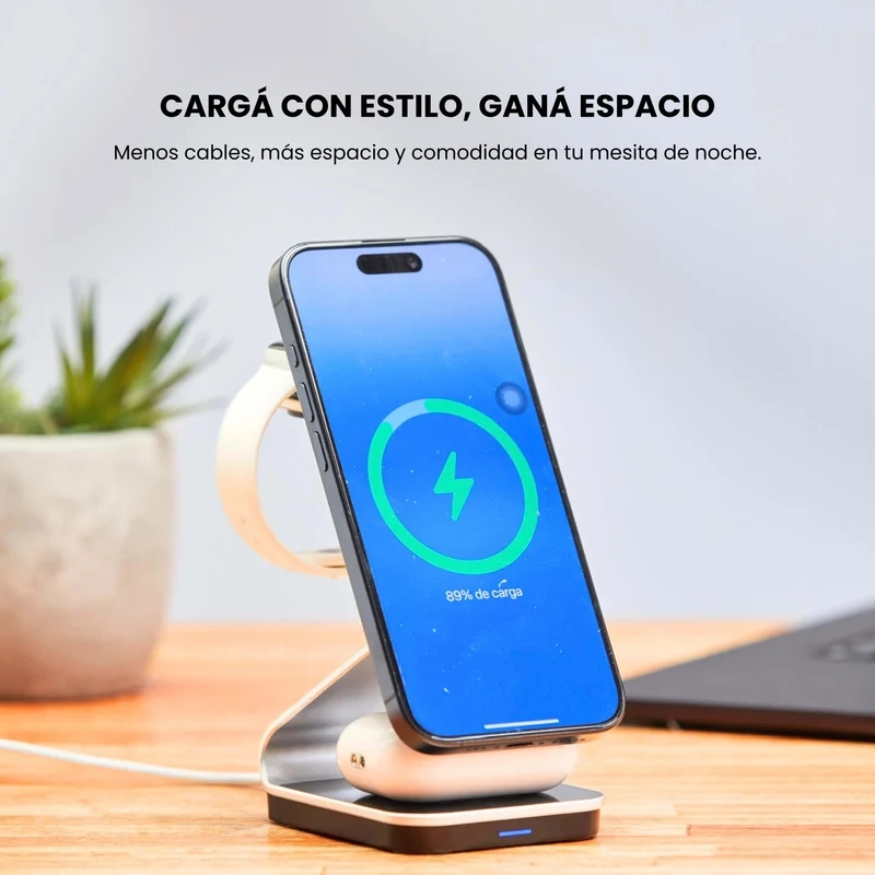 MagCharger - Estación de Carga Inalámbrica 3 en 1