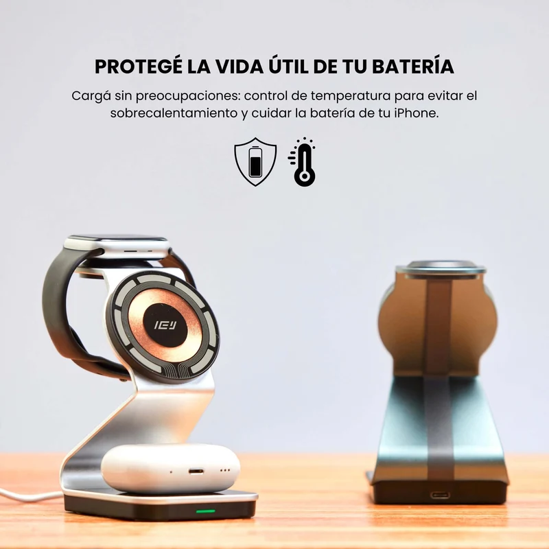 MagCharger - Estación de Carga Inalámbrica 3 en 1
