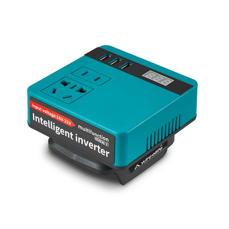 ONEVAN 120W Power Inverter DC 18V To 220V Inverter Adapter For Home Appliances For Makita 18V Battery