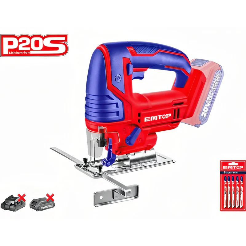 Sierra Jig Portátil PowerCut EMTOP 20V - Kit Profesional