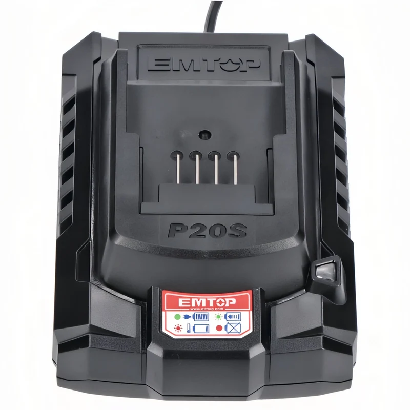 Emtop MasterNail 20V Pro - Clavadora Inalámbrica de Alta Eficiencia con Kit de Baterías
