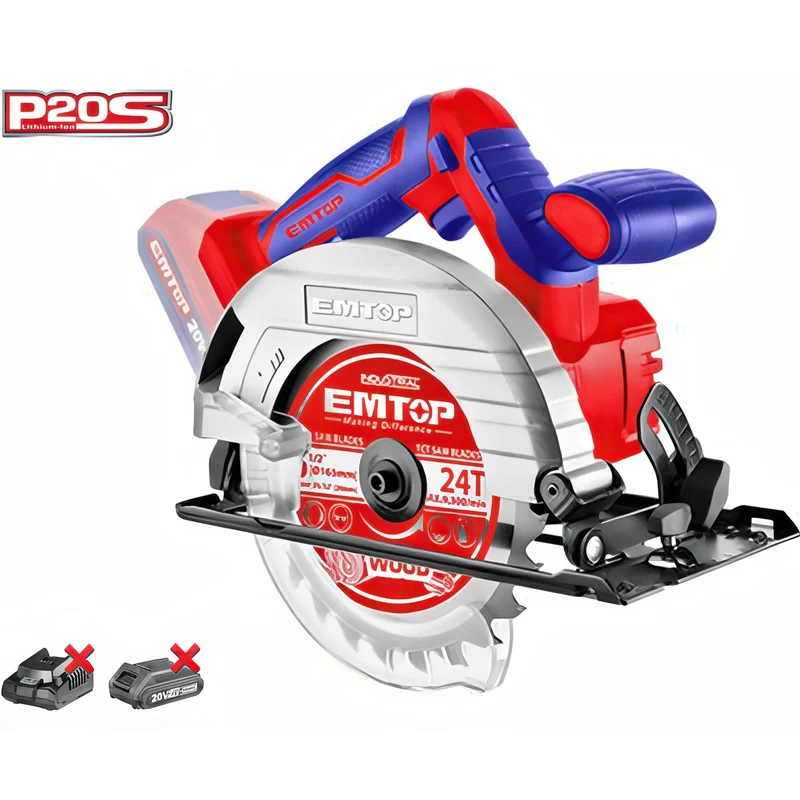 Sierra Circular Inalámbrica EMTOP ProCut 165mm - Alta Velocidad