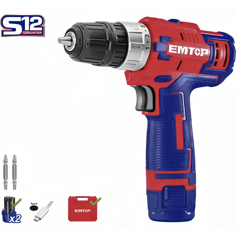 EMTOP PowerDrill 12V FlexiPack