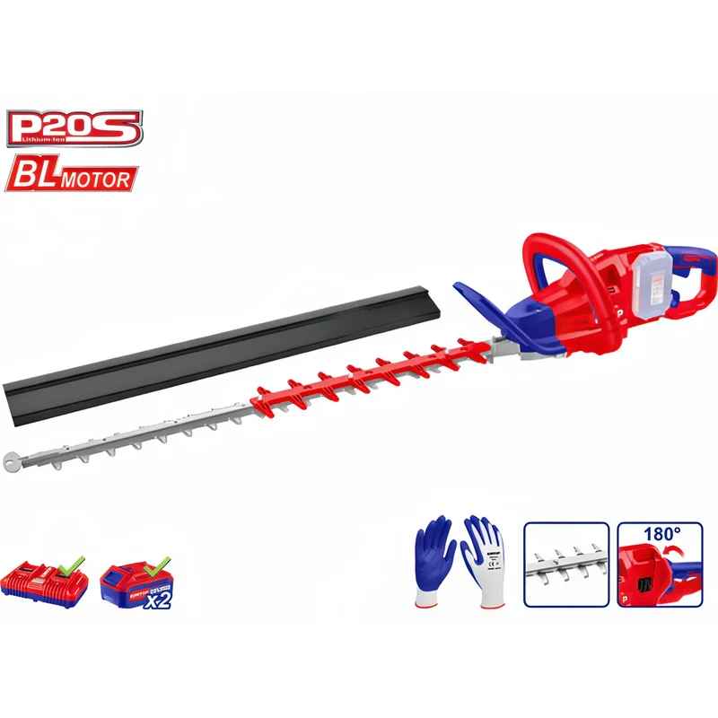 Emtop PowerTrim - Cortasetos Inalámbrico Doble Batería 40V