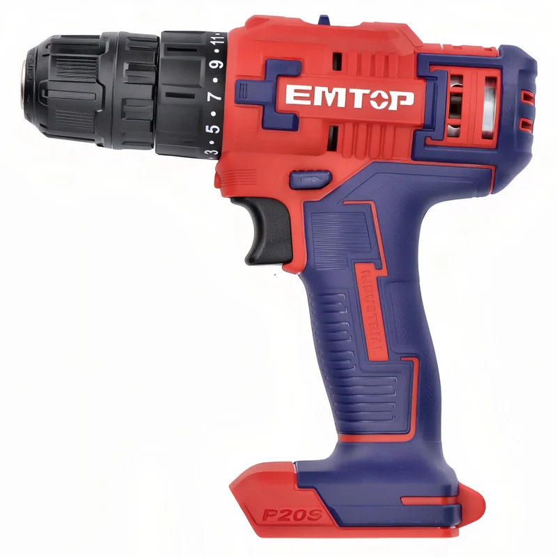 EMTOP DrillMax 20V MaxPro - Taladro Inalámbrico con Maletín Dual+