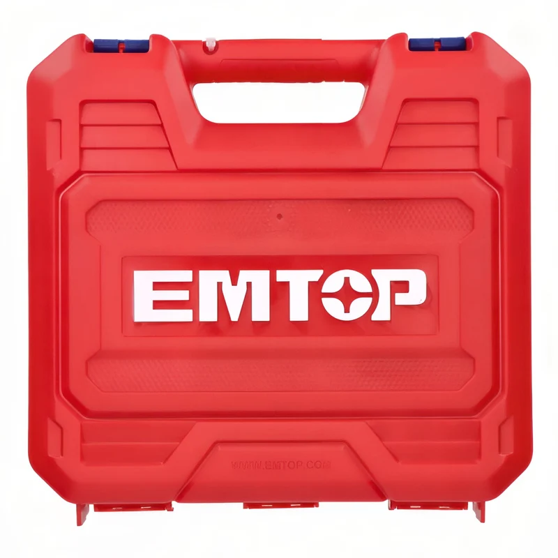 EMTOP DrillMax 20V MaxPro - Taladro Inalámbrico con Maletín Dual+