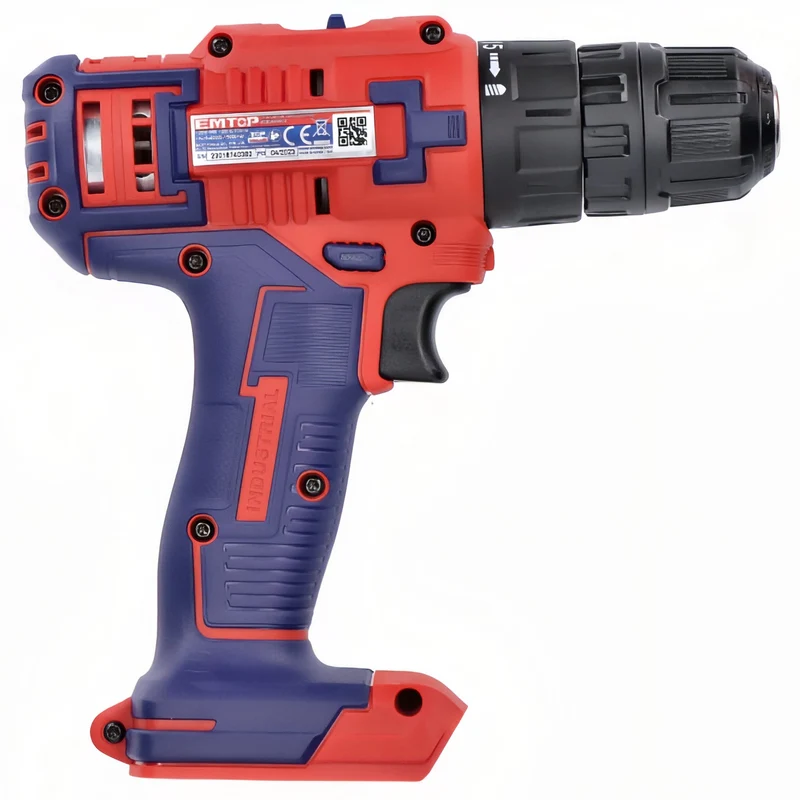 EMTOP DrillMax 20V MaxPro - Taladro Inalámbrico con Maletín Dual+