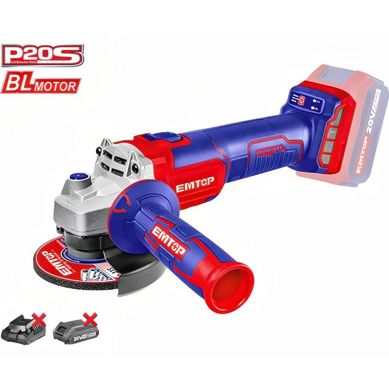 FlexiCut Pro 20V - Amoladora Inalámbrica de Alto Rendimiento Emtop ProSeries