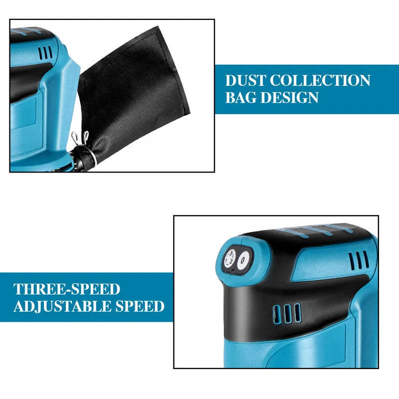 ONEVAN 18V 125mm Electric Sander Wood Grinder | For Makita 18V Battery