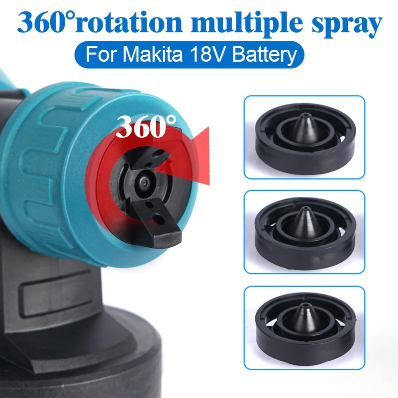 ONEVAN 1000ML High Power Paint Cordless Spray Gun | For Makita 18V Battery