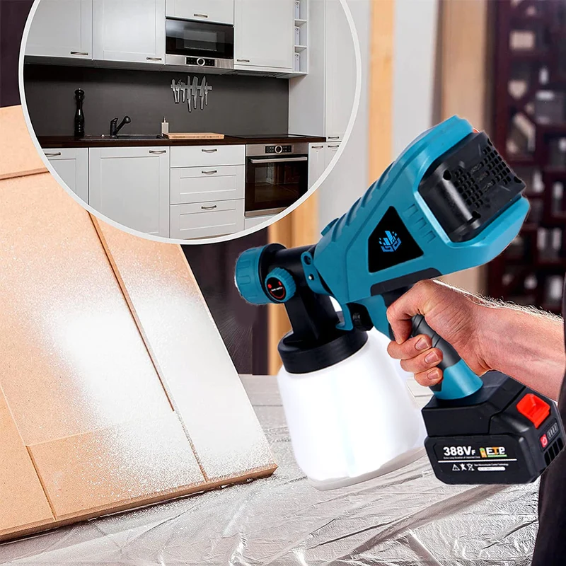 ONEVAN 1000ML High Power Paint Cordless Spray Gun | For Makita 18V Battery