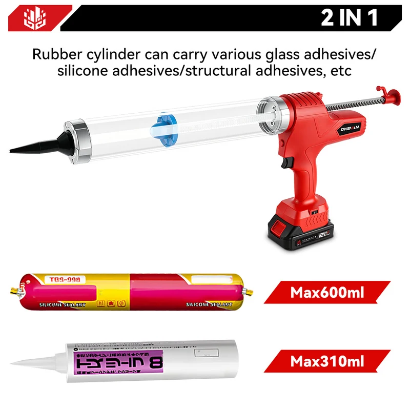 ONEVAN 50mm Cordless Electric Caulking Gun | For Makita 18V Battery