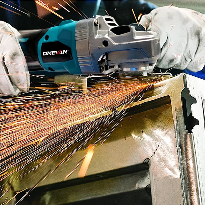 ONEVAN 125mm Brushless Cordless Angle Grinder 6 Gears | For Makita 18V Battery