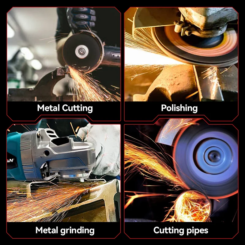 ONEVAN 125mm Brushless Cordless Angle Grinder 6 Gears | For Makita 18V Battery