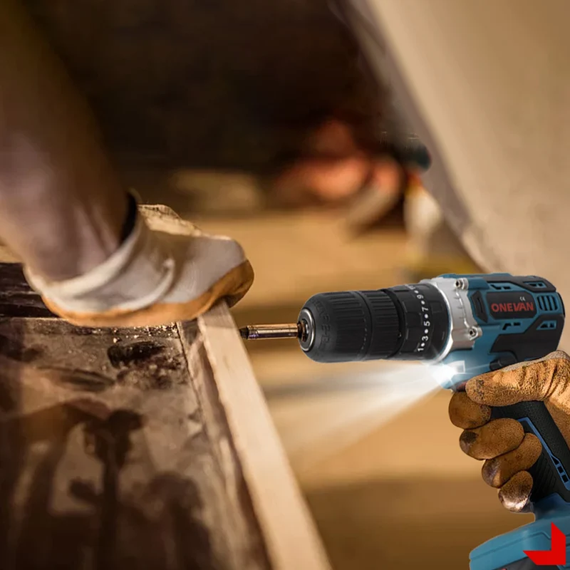ONEVAN 54N·m Brushless Cordless Impact Drill 25+3 Torque | For Makita 18V Battery