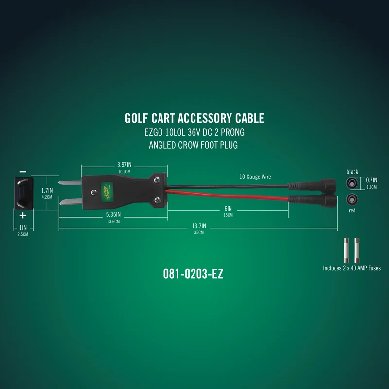PowerPlus 36V E-Z-GO Crow Foot Plug
