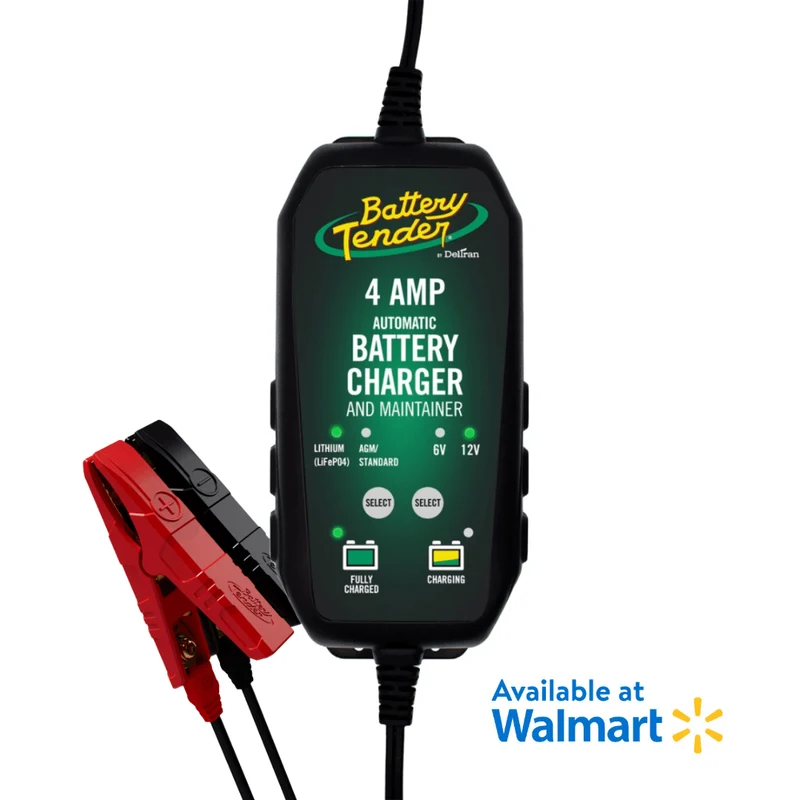Battery Tender® 6V/12V, 4 AMP Selectable Battery Charger - Available at Walmart