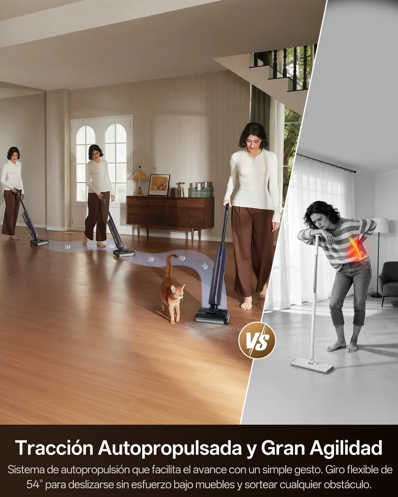 Ultenic AC1 TriFlex Aspiradora Escoba Inteligente