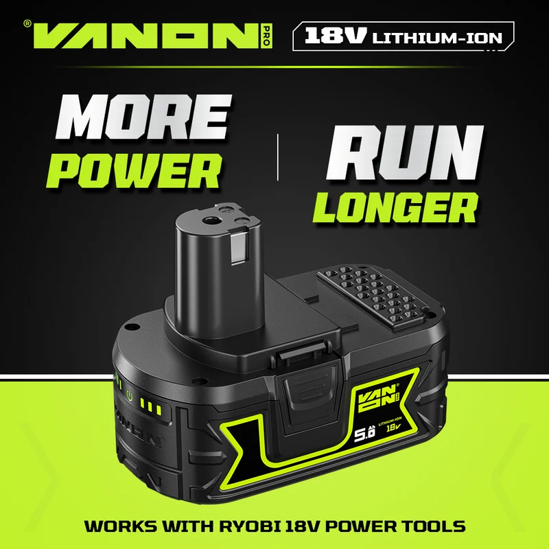 Für Ryobi 18V P108 Akku 5Ah Ersatz-VANON PRO