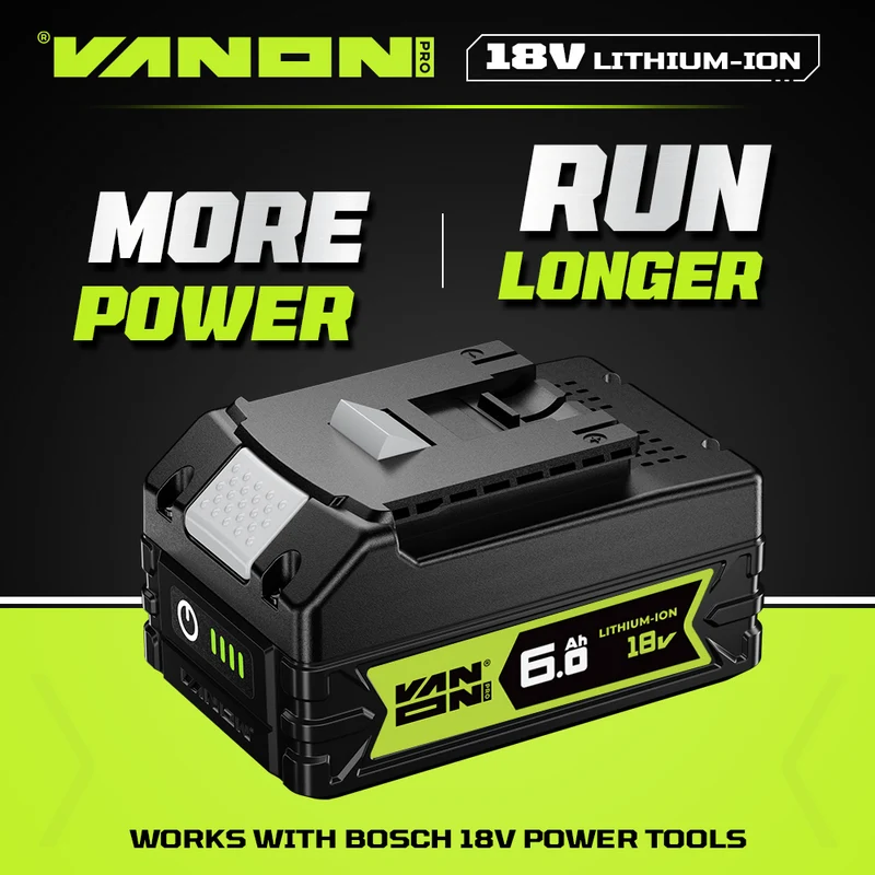 Für Bosch 18V BAT610G Akku 6Ah Ersatz-VANON PRO