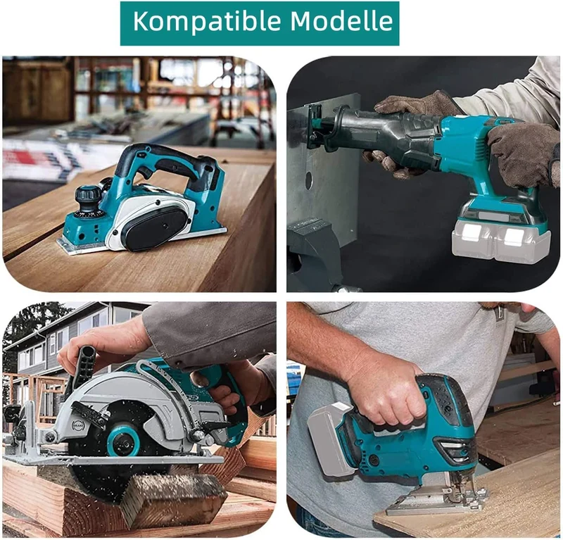 18V 8Ah BL1860 Ersatzakku für Makita 6-Stück/Kompatibel mit Makita 18V BL1830B BL1860B BL1820 LXT-400