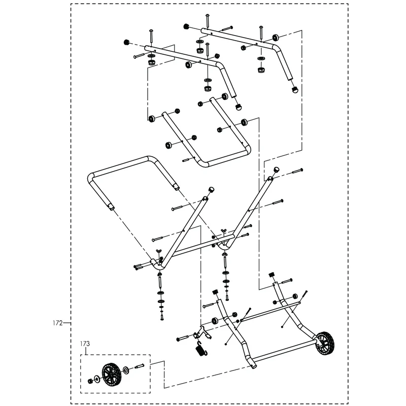 Evolution RAGE5-S Table Saw Spare Parts (Legs, Motor Housing, Top Clamp, Blade Guard, Miter Gauge and Fence)