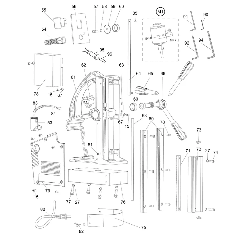 Evolution EVOMAG42 Magnetic Drill Spare Parts (Body)