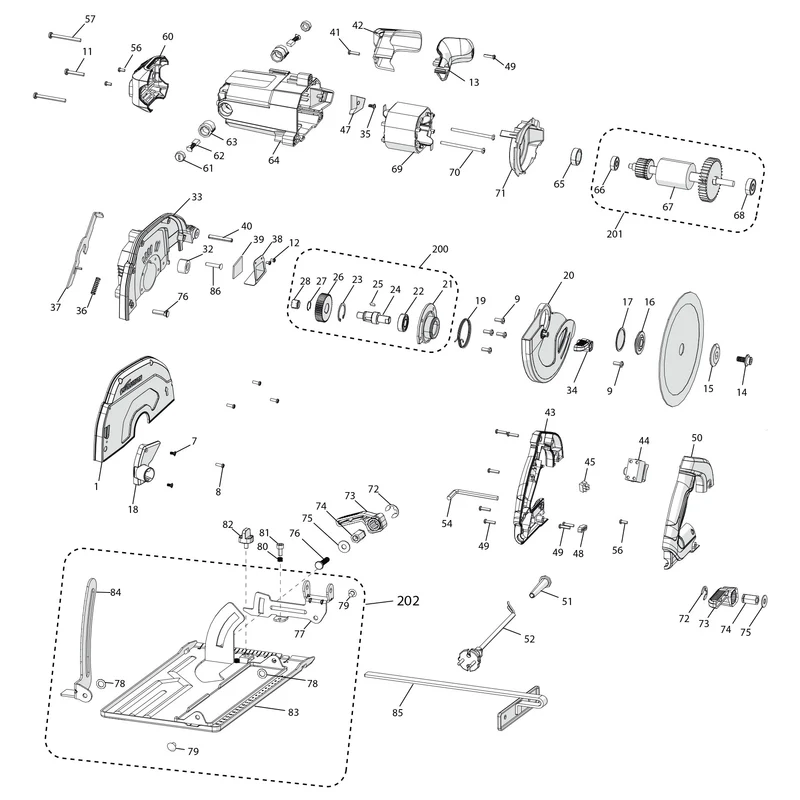 Evolution S185CCSL Circular Saw Spare Parts