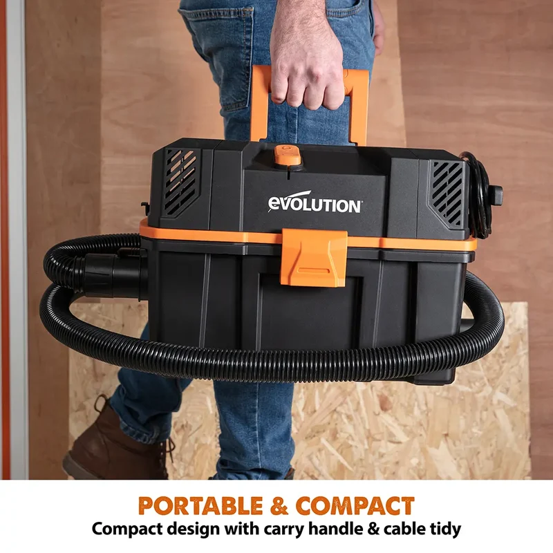 Evolution R15VAC 4-Gallon Wet & Dry Shop Vac With Accessories