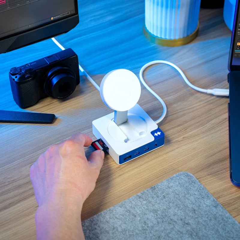 HyperDrive® Flex Hub USB-C de 5 puertos con cargador de teléfono Qi