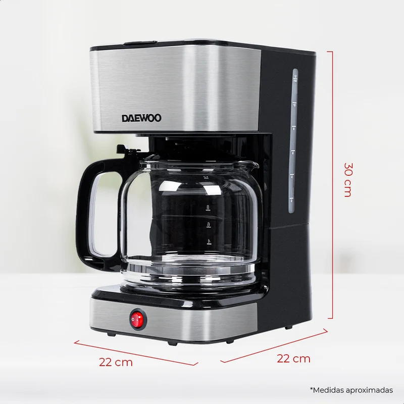 Cafetera Automática 15 tazas con filtro reutilizable