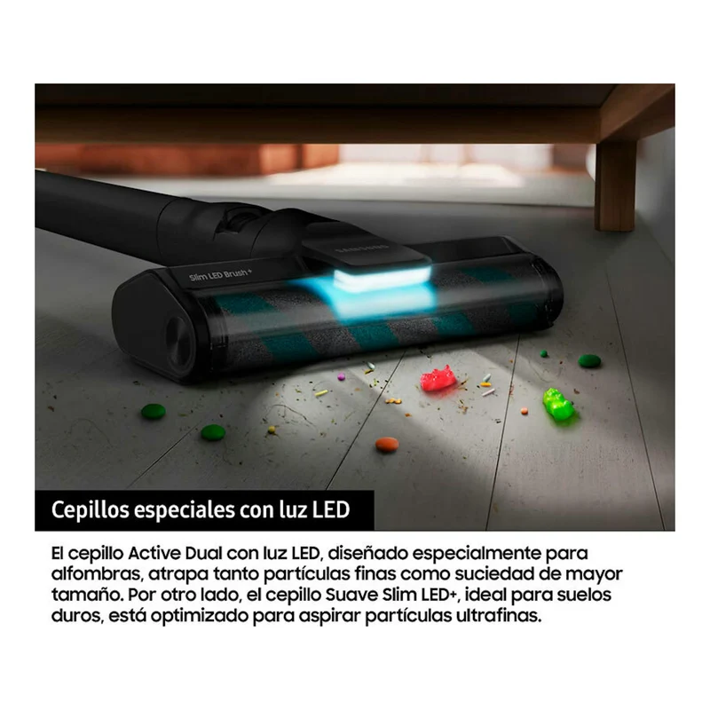 Aspiradora escoba Samsung Bespoke AI Jet AI Ultra 400AW VS90F40DEK/WA – Sin cable, 400 AW, HEPA